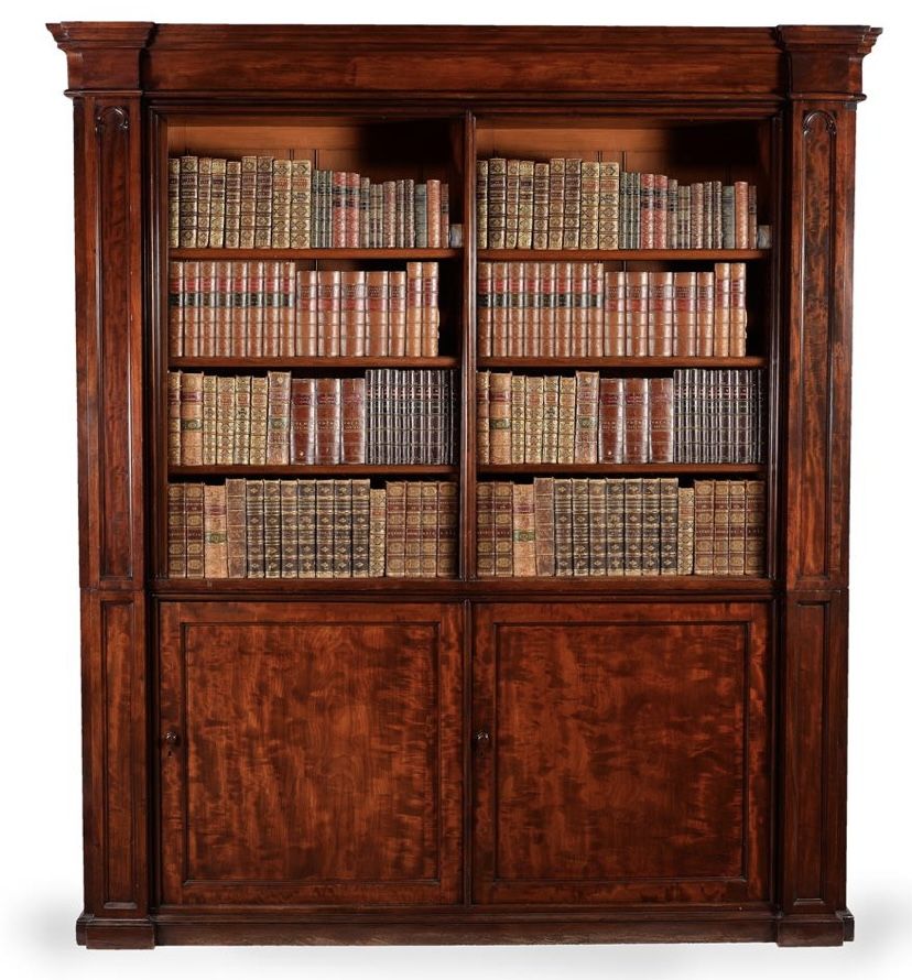 Gothic Revival Mahogany Library Bookcase