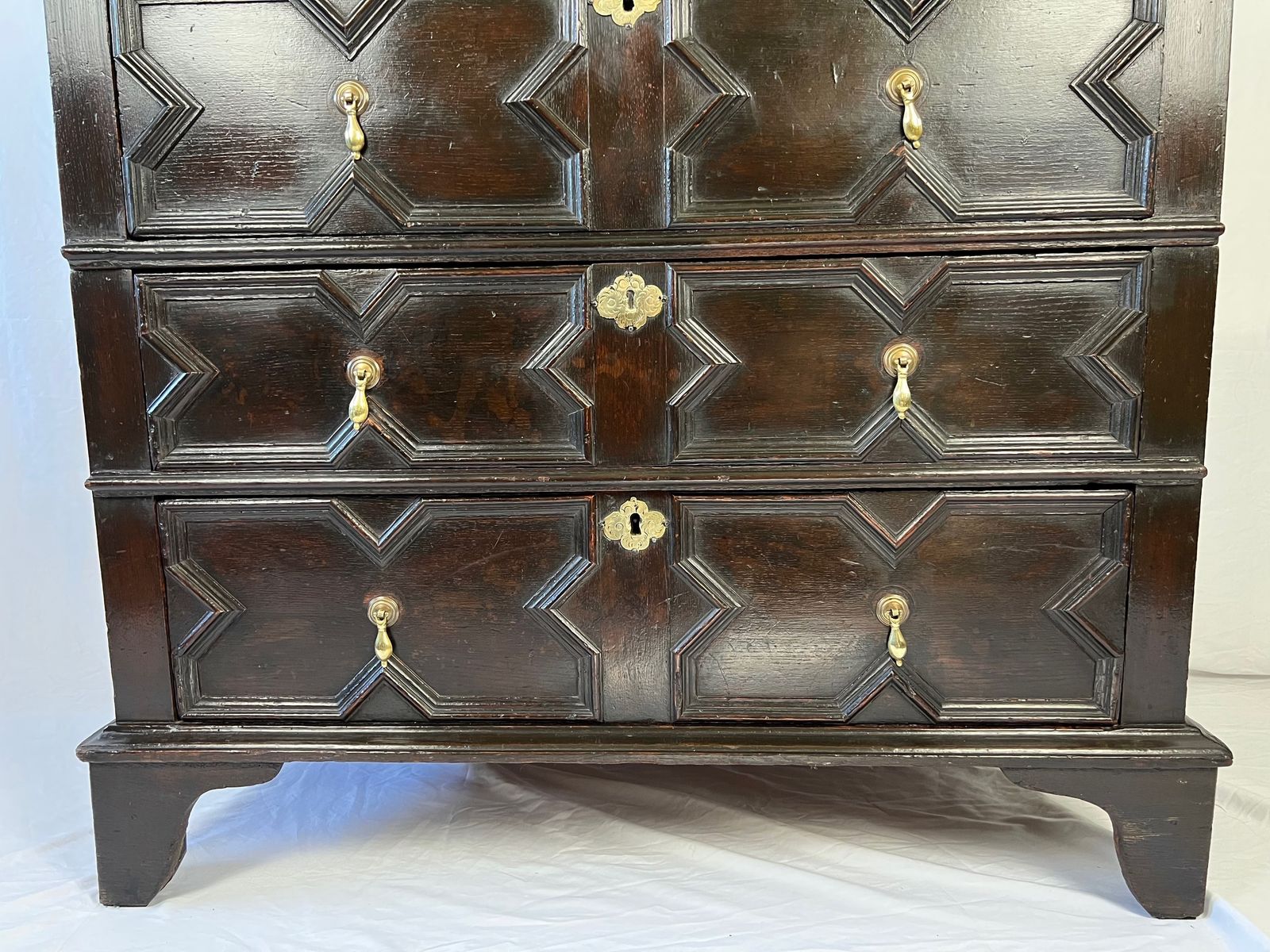Large 17th Century Oak Chest Of Drawers photo for sale