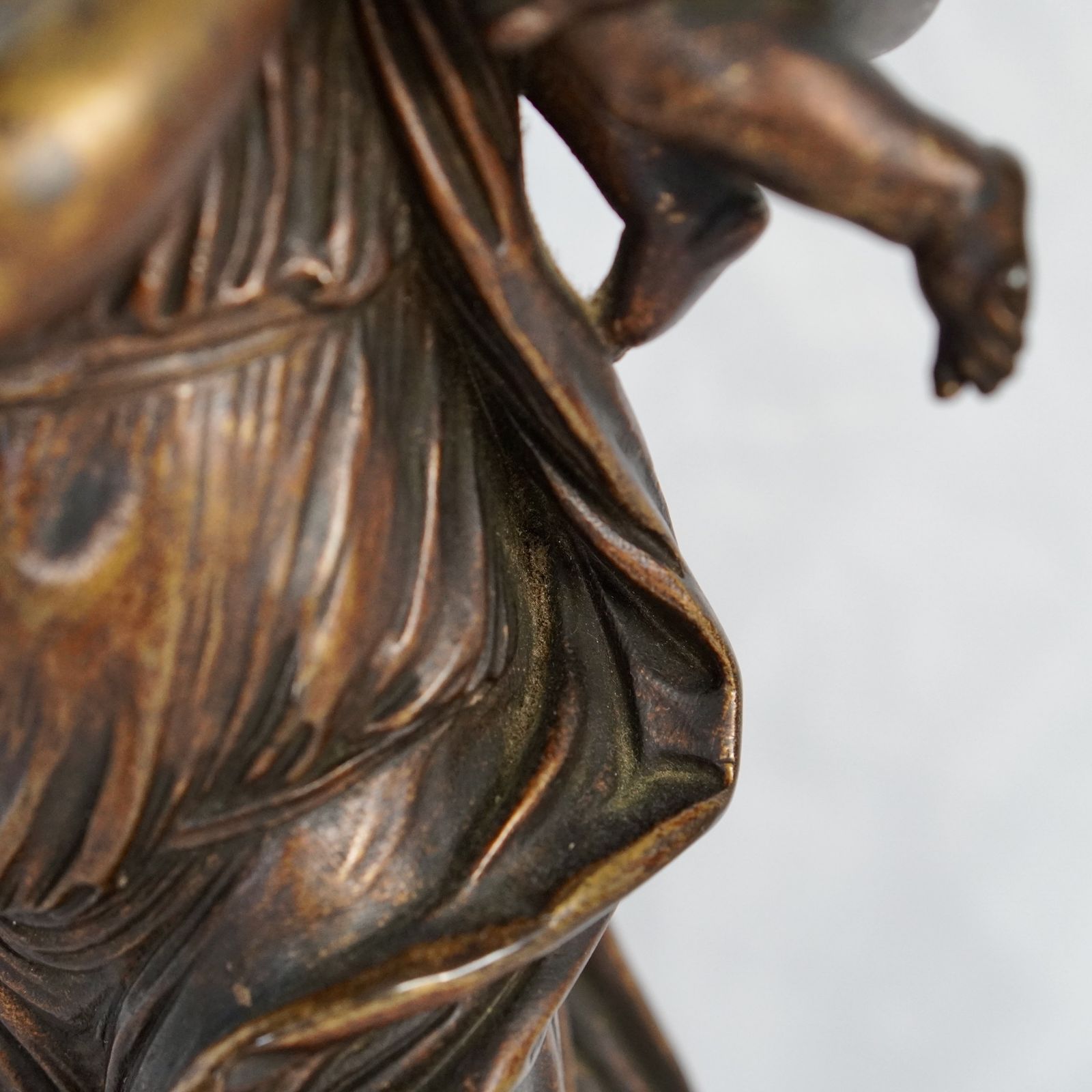 Bronze Figure Of A Grecian Mother And Child After Claude Michel Clodion photo buy