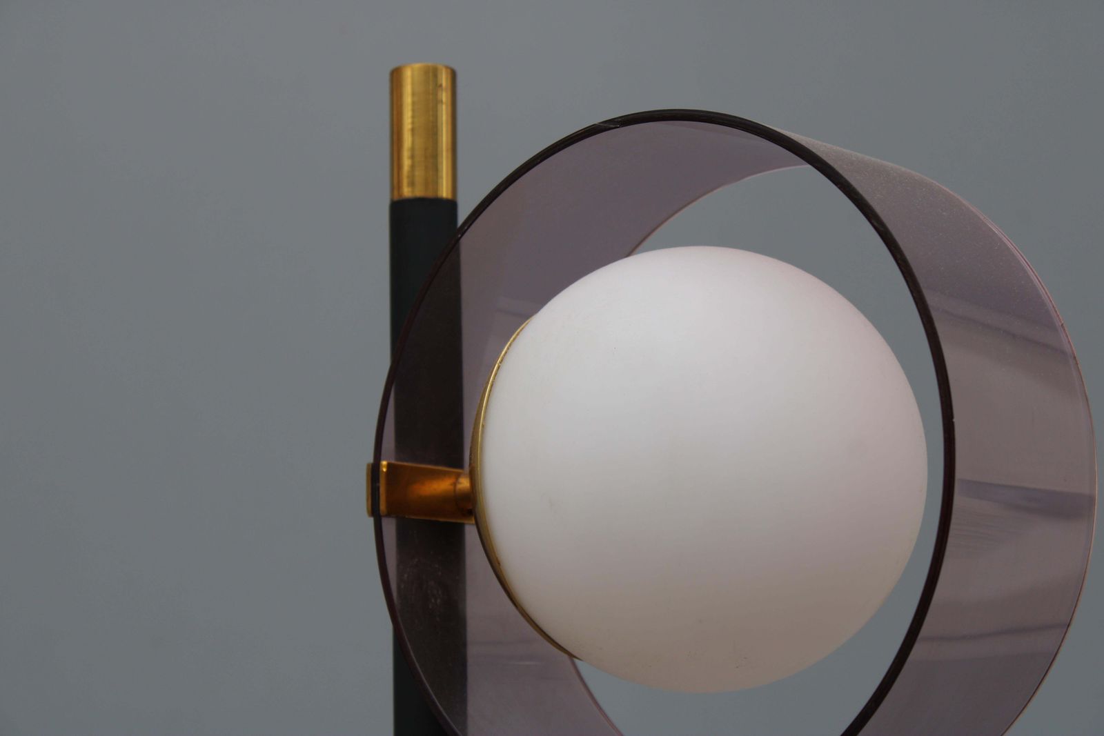 photo for sale Floor Lamp In Brass And Marble Stilux Milano Italy 1950