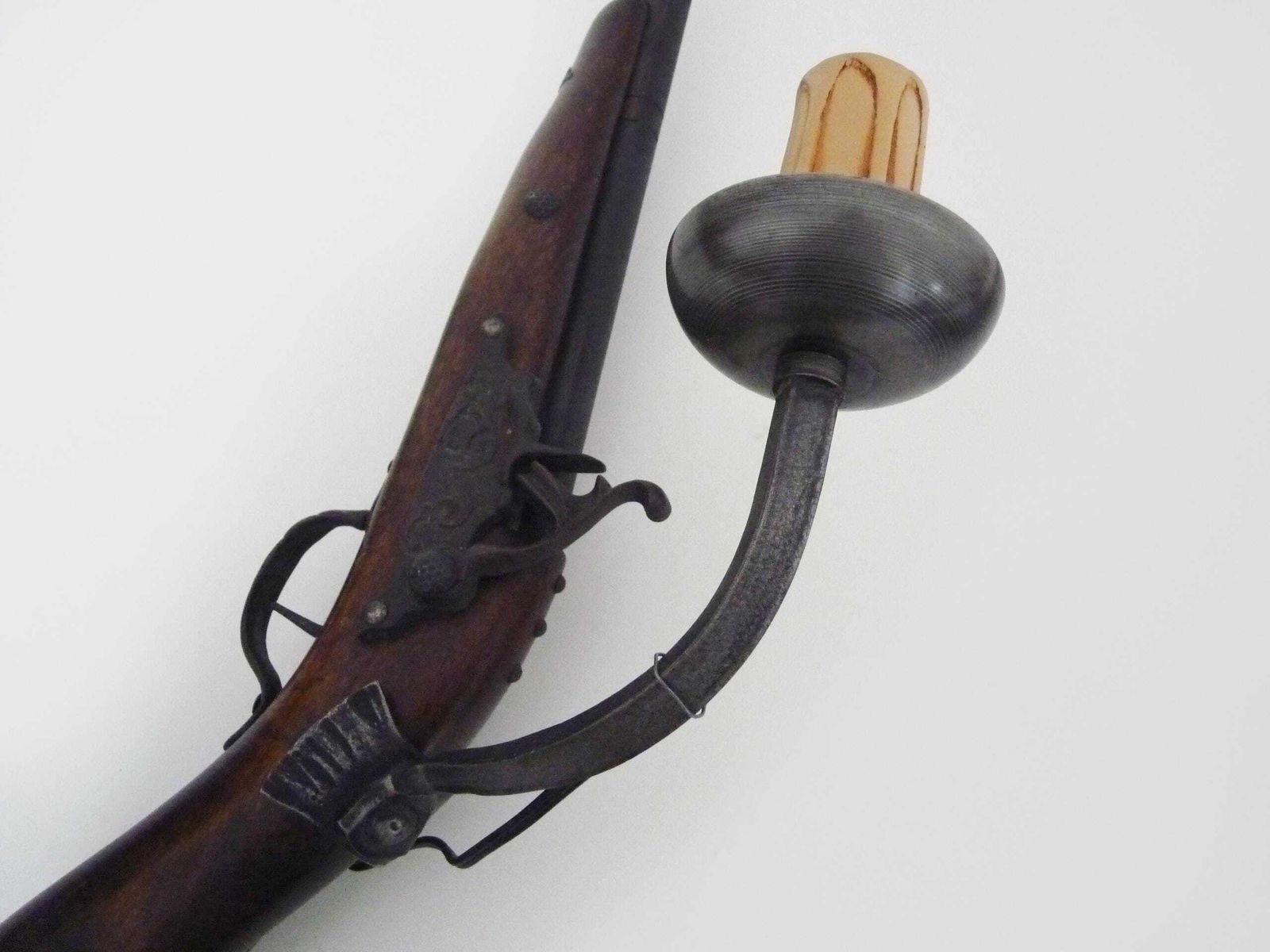 Pair Of French Dueling Pistol And Rifle Wall Sconces, Circa 1950 photo buy
