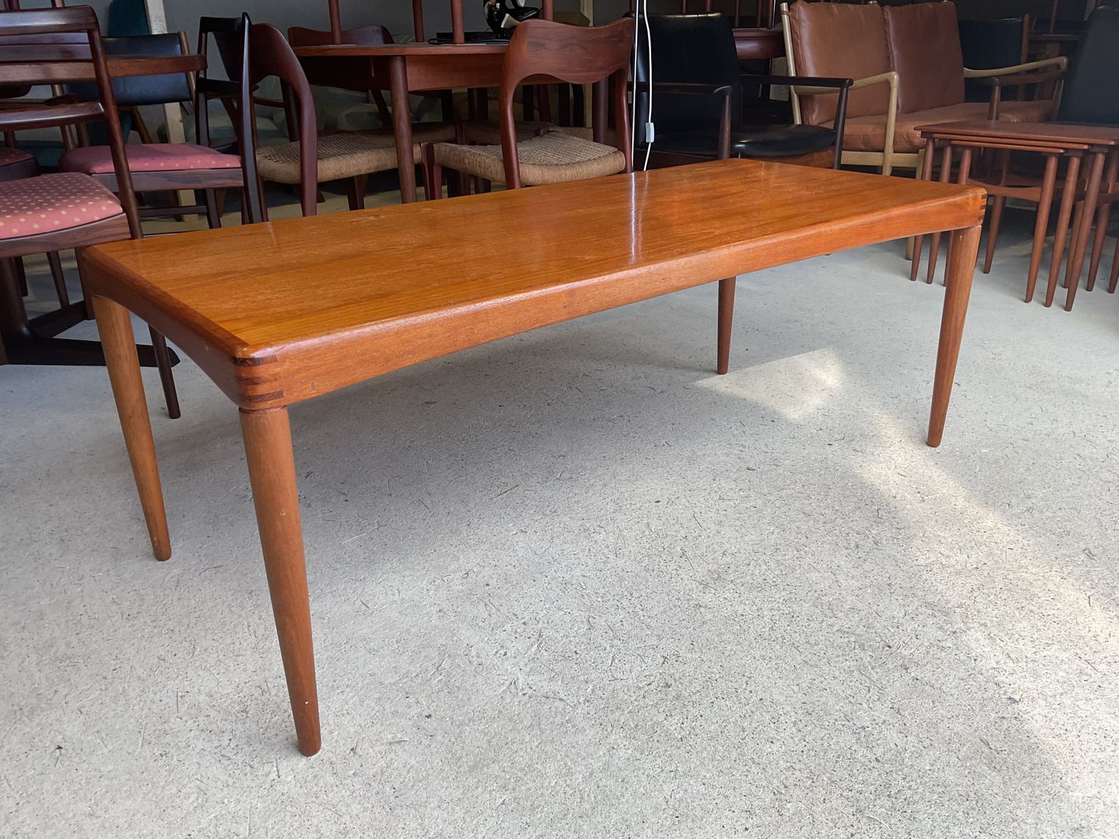 photo furniture Henry Klein Danish Teak Coffee Table By Bramin In Mid Century Danish