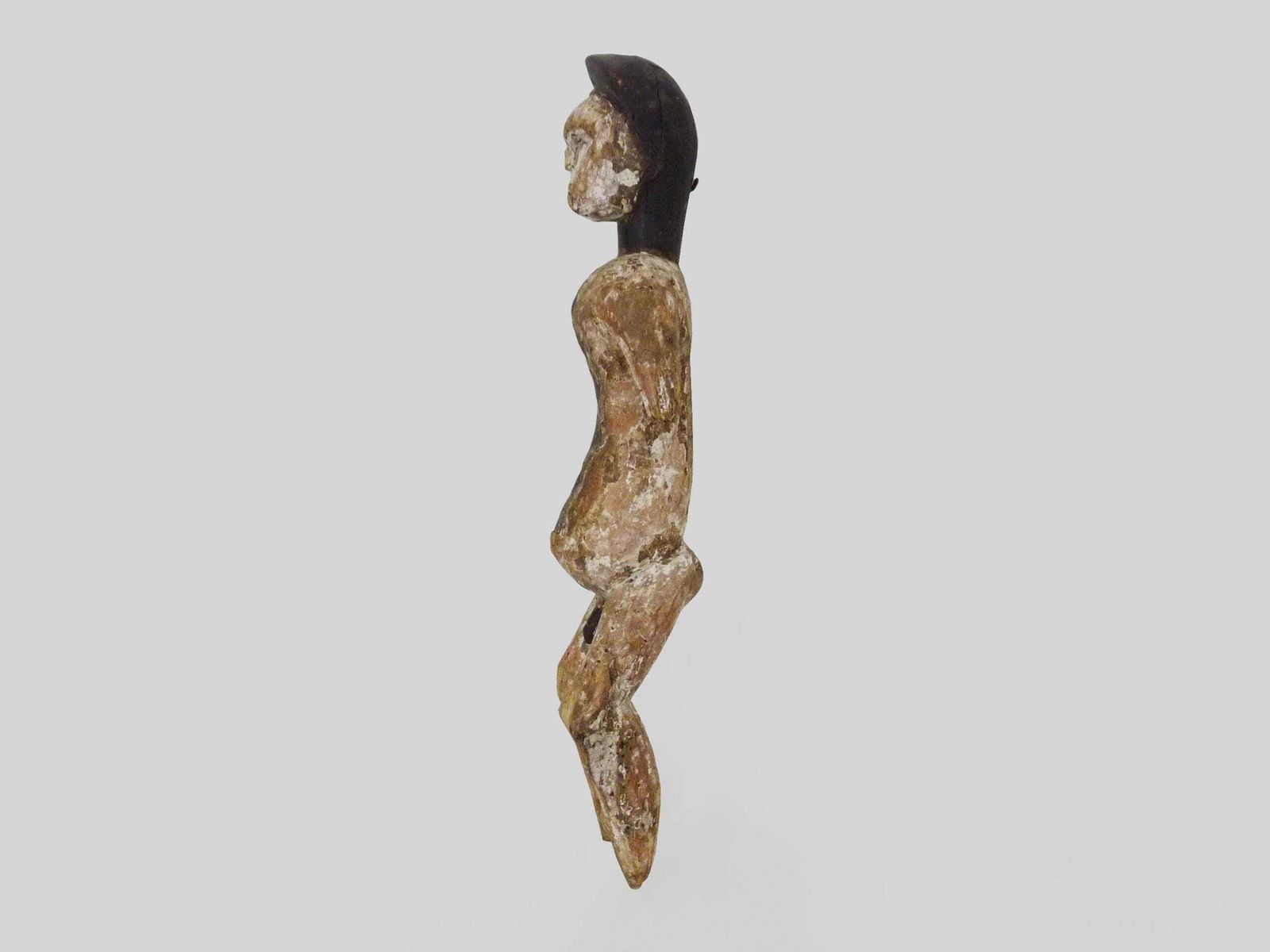 Large African Baoulé Statue From Côte D'ivoire. African Art, Tribal Art. Early 20th Century photo for sale
