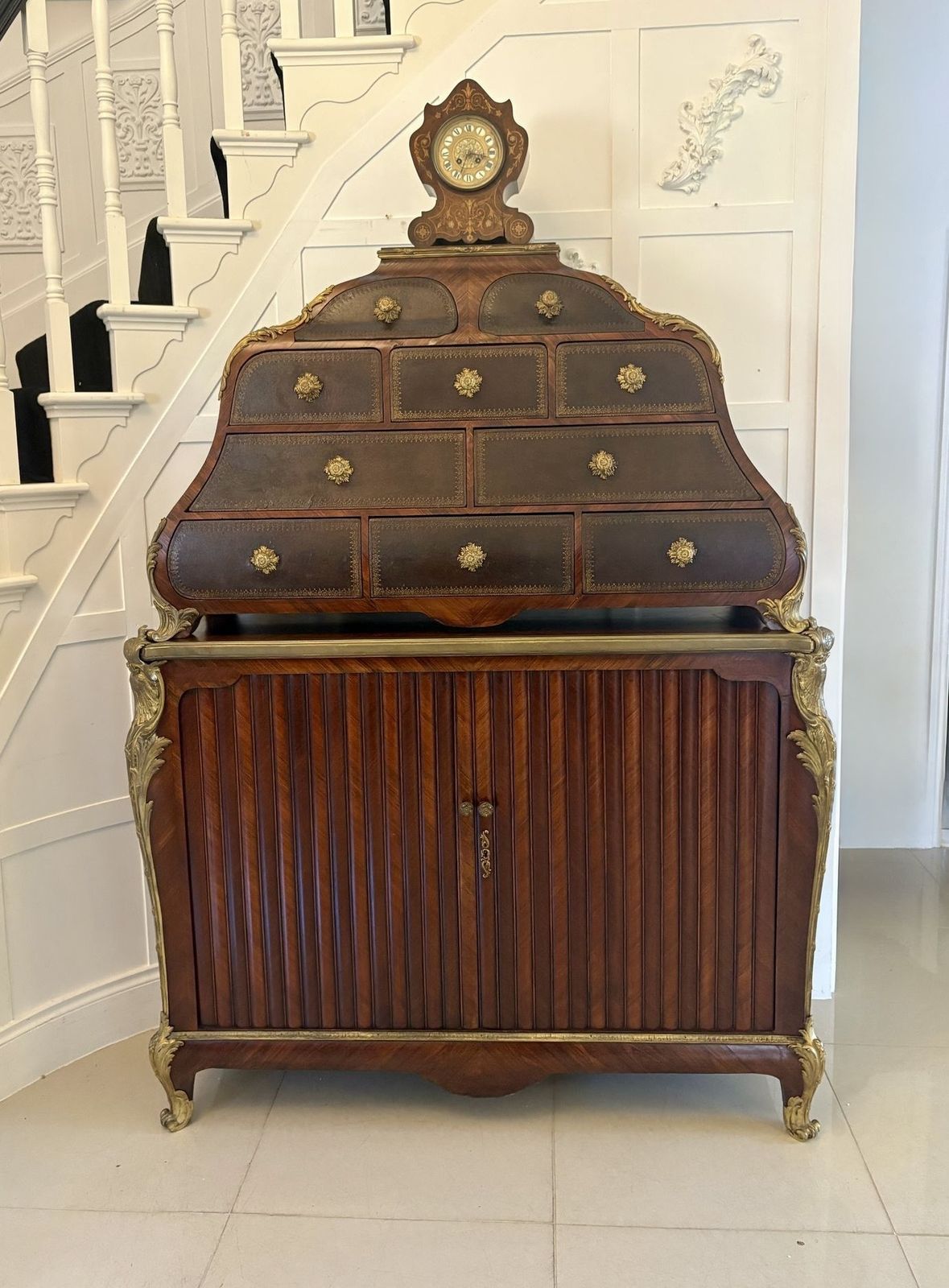Superb Quality 19th Century Antique French Kingwood And Ormolu Mounted Cartonnier Cabinet photo Furniture