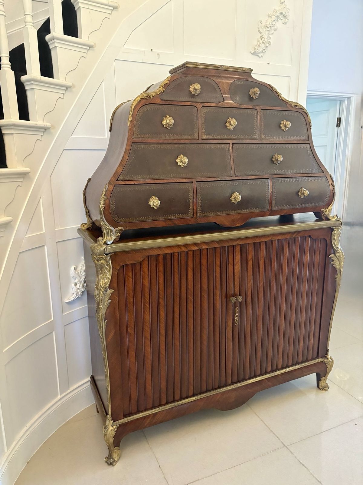 photo furniture Superb Quality 19th Century Antique French Kingwood And Ormolu Mounted Cartonnier Cabinet