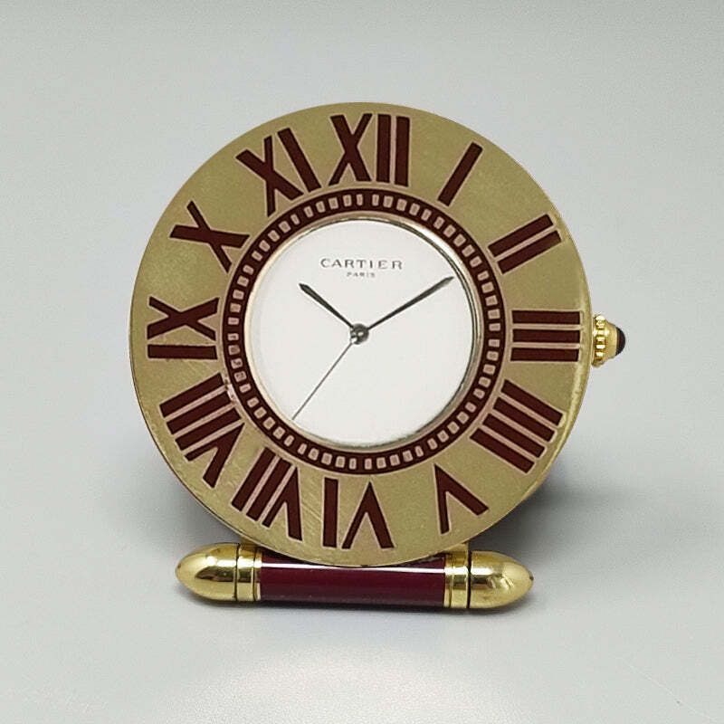 1990s Gorgeous Cartier Alarm Clock Pendulette. Made In France. photo furniture