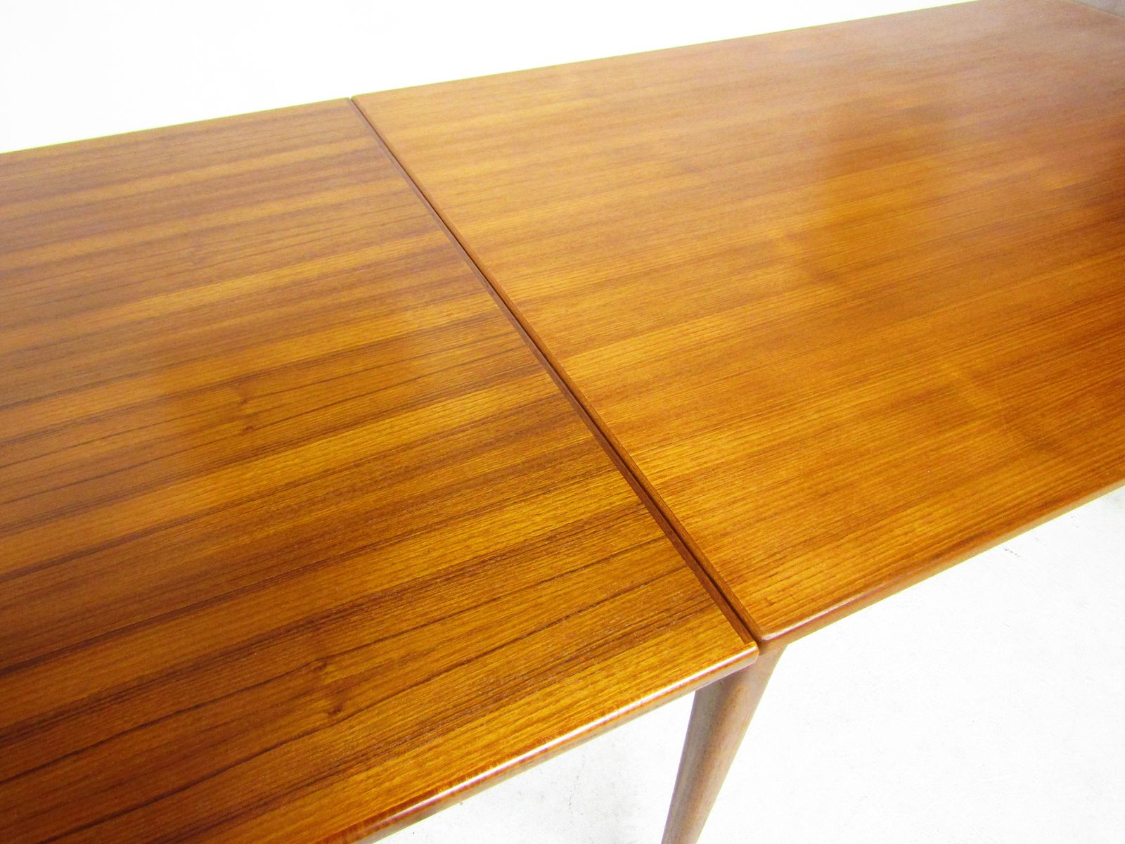 1950s Danish Extending Model 9 Banqueting Dining Table In Teak By Niels Moller photo for sale