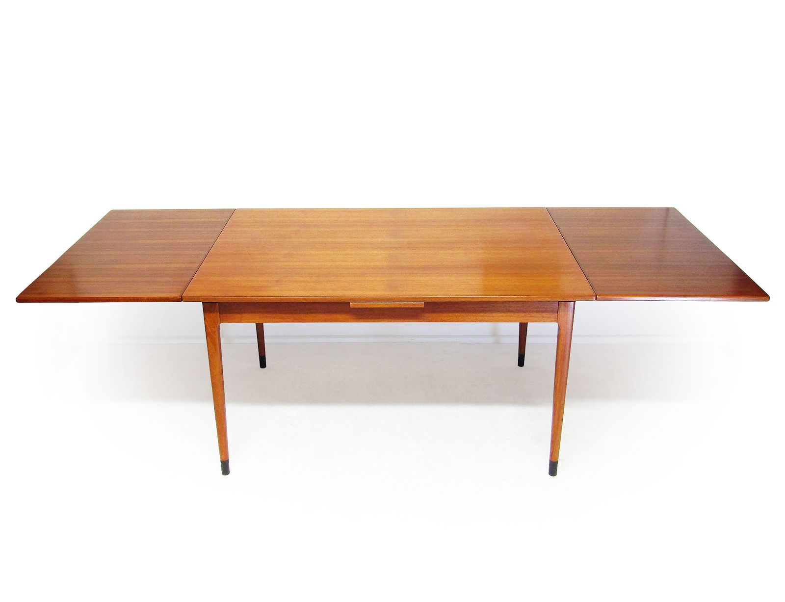 1800.0 1950s Danish Extending Model 9 Banqueting Dining Table In Teak By Niels Moller photo