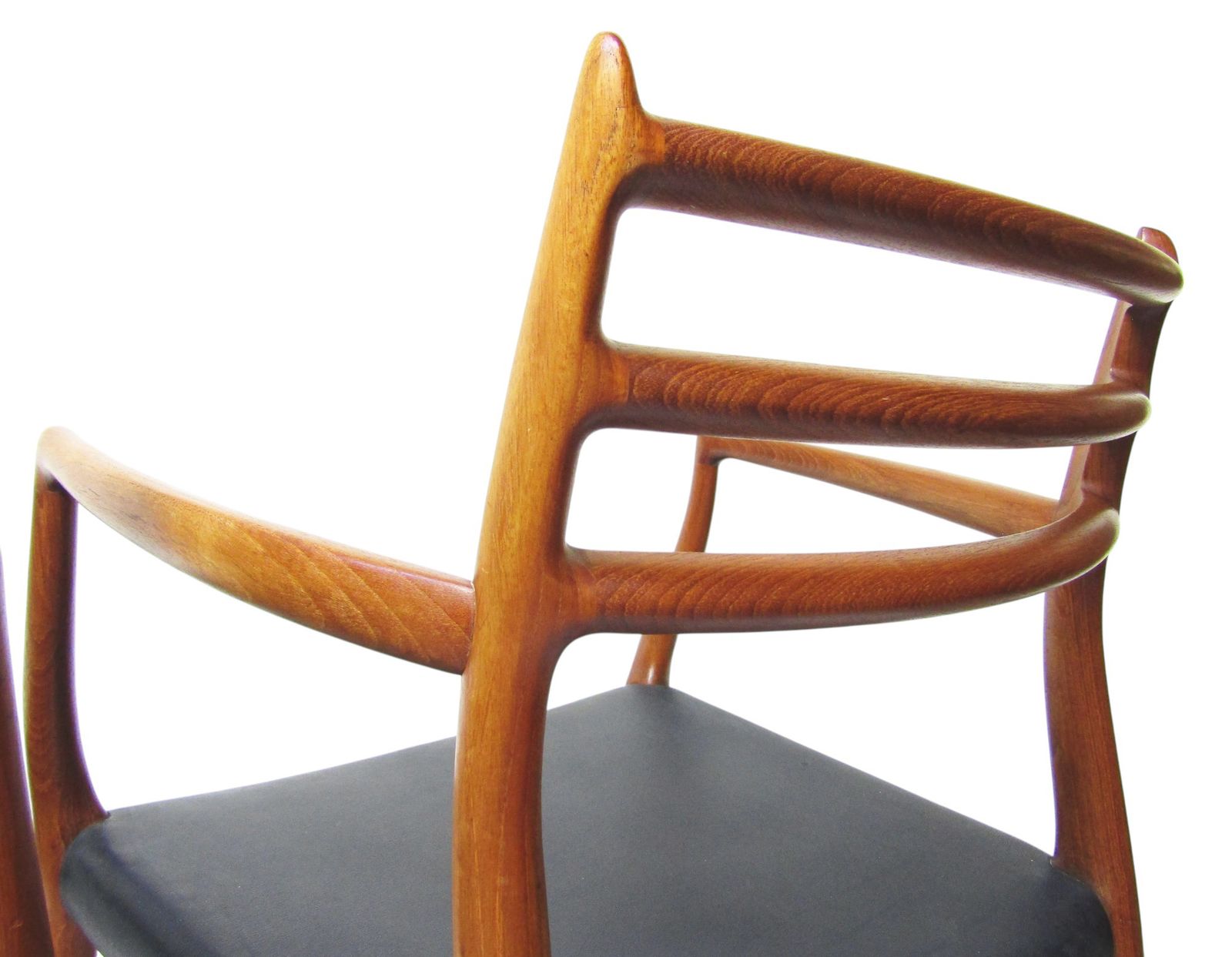 Set Of Four Exceptional 1950s Danish Dining Chairs By Niels Moller, 2x Model 62 And 2x Model 78 photo buy