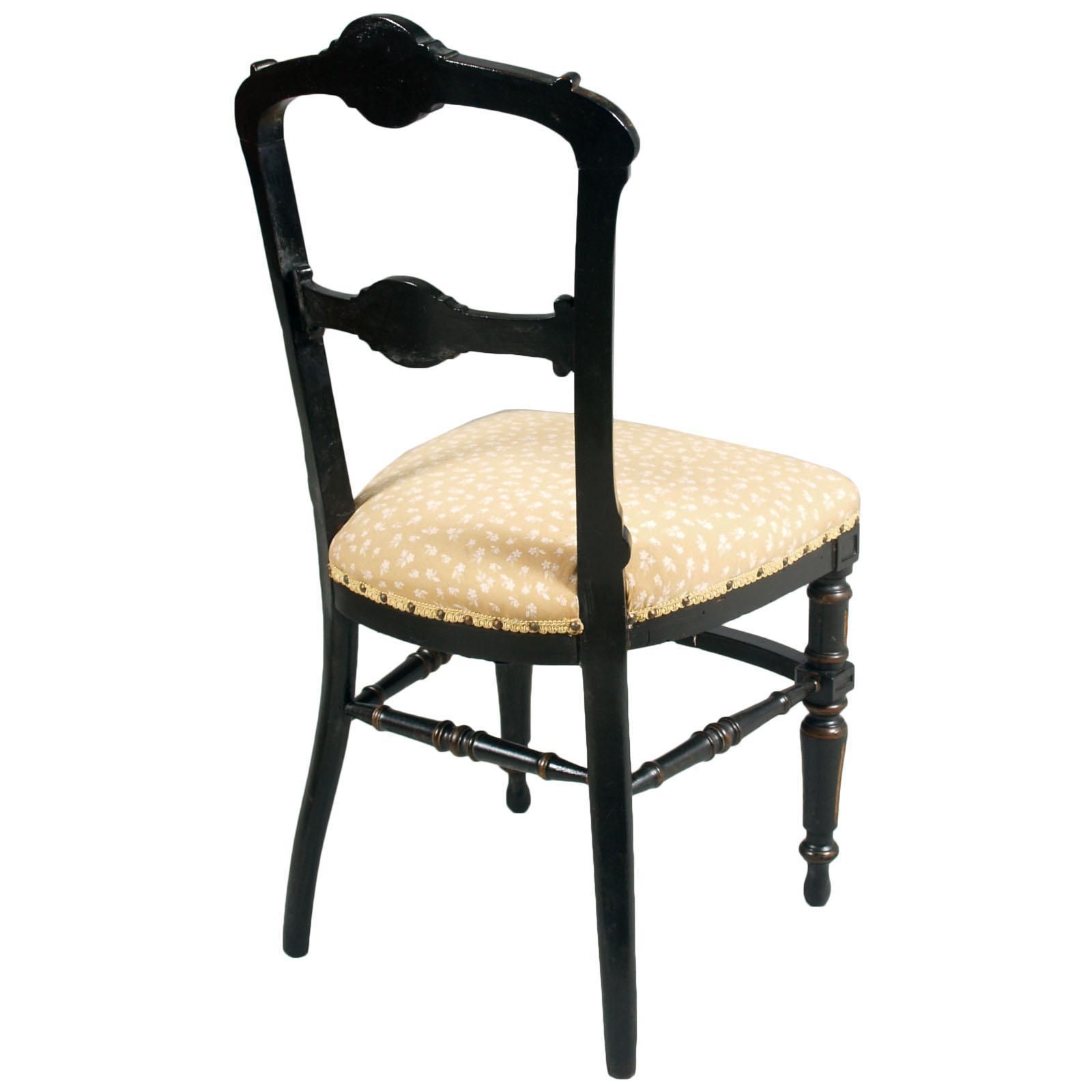 photo furniture Sculptural Chairs Art Nouveau By Giacomo Cometti In Ebonized Hand Carved Walnut