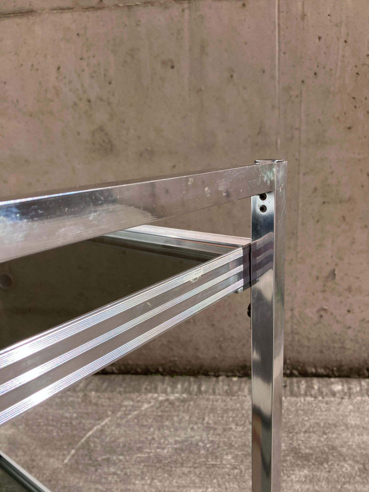 Mid Century Modern Chrome And Glass Drinks Trolley Cart photo 343.0