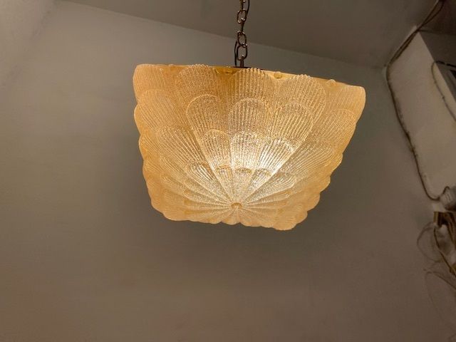 Murano Glass Light Pendants Set Of 2 1980’s photo buy