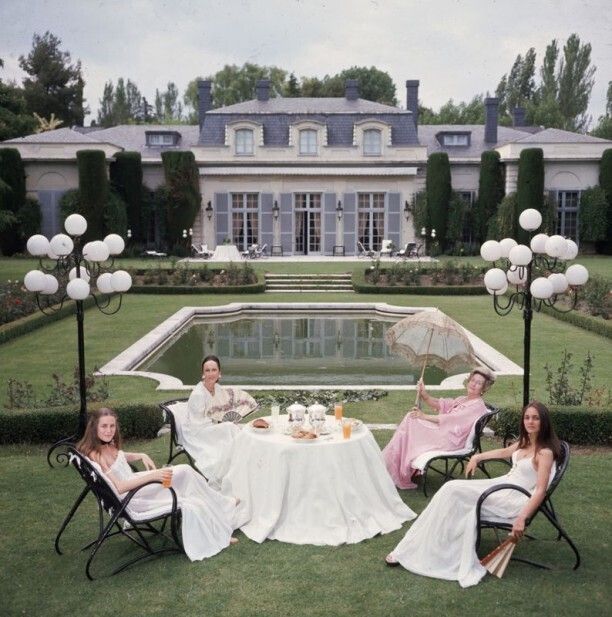 Slim Aarons 'The Romanones' Framed White