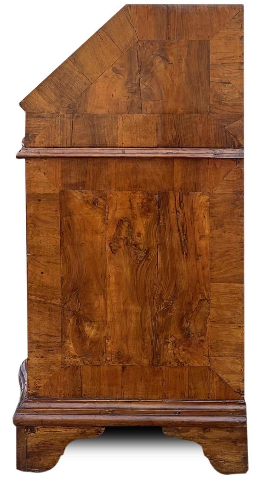 Venetian Louis XV Walnut Bureau Secretaire photo vintage