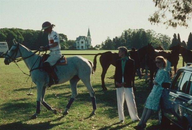 Slim Aarons 'Polo People' Framed White