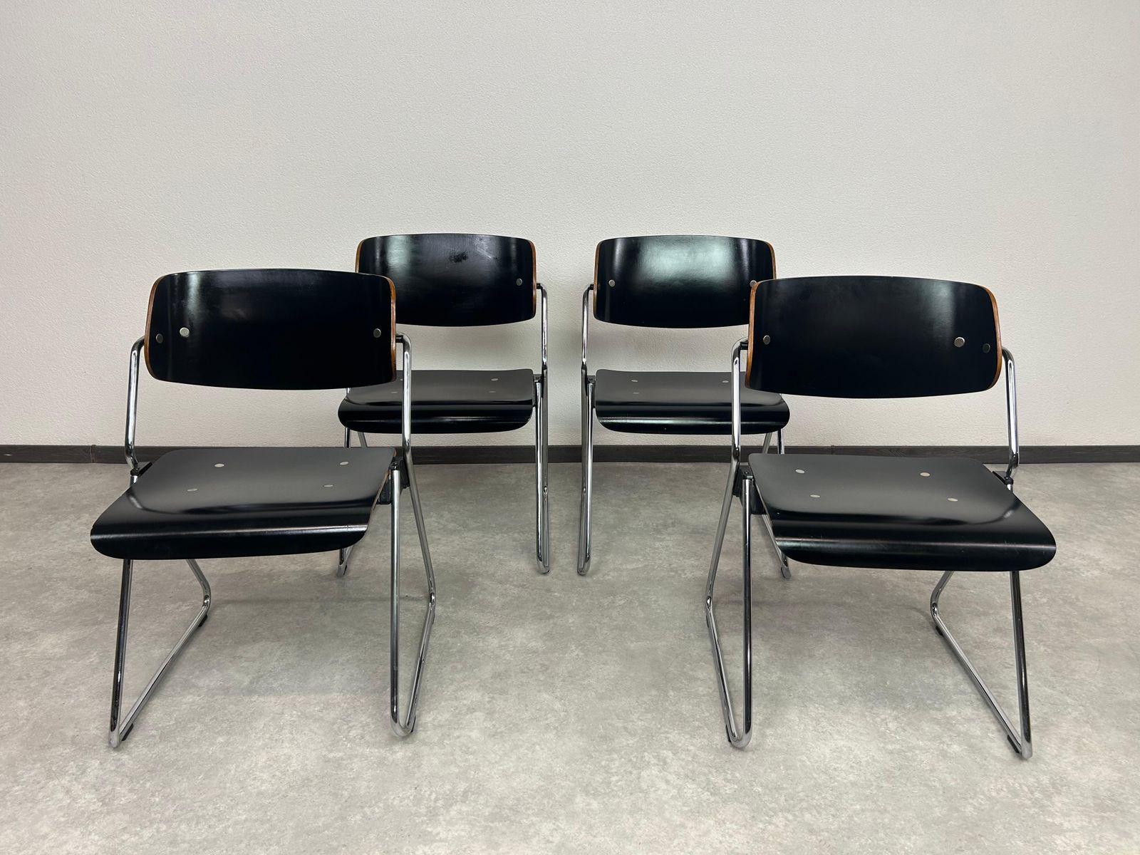 Mid Century Modern Dining Chairs No.614/3 By Klaus Franck For Wilkhahn photo for sale