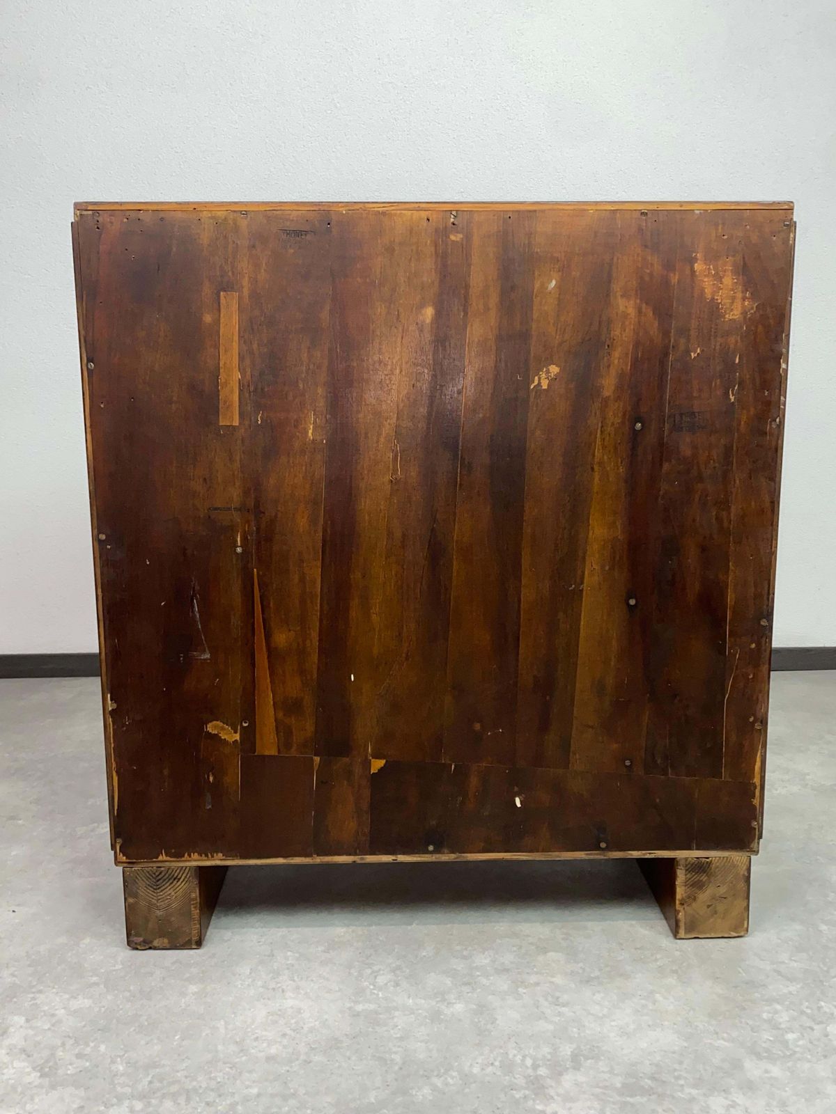 photo for sale Very Rare Walnut Art Deco Bar Cabinet By Thonet