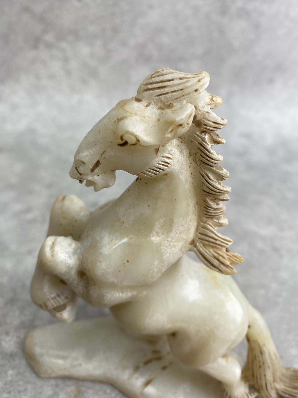 Art Set Of 8 Old China Jade Horses photo
