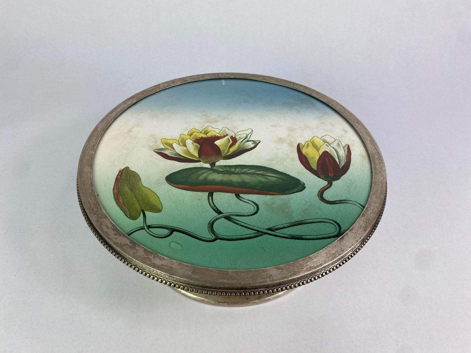 Beautiful Secession Centerpiece With Water Lily By Hans Ofner For Sandrik photo Home Decor