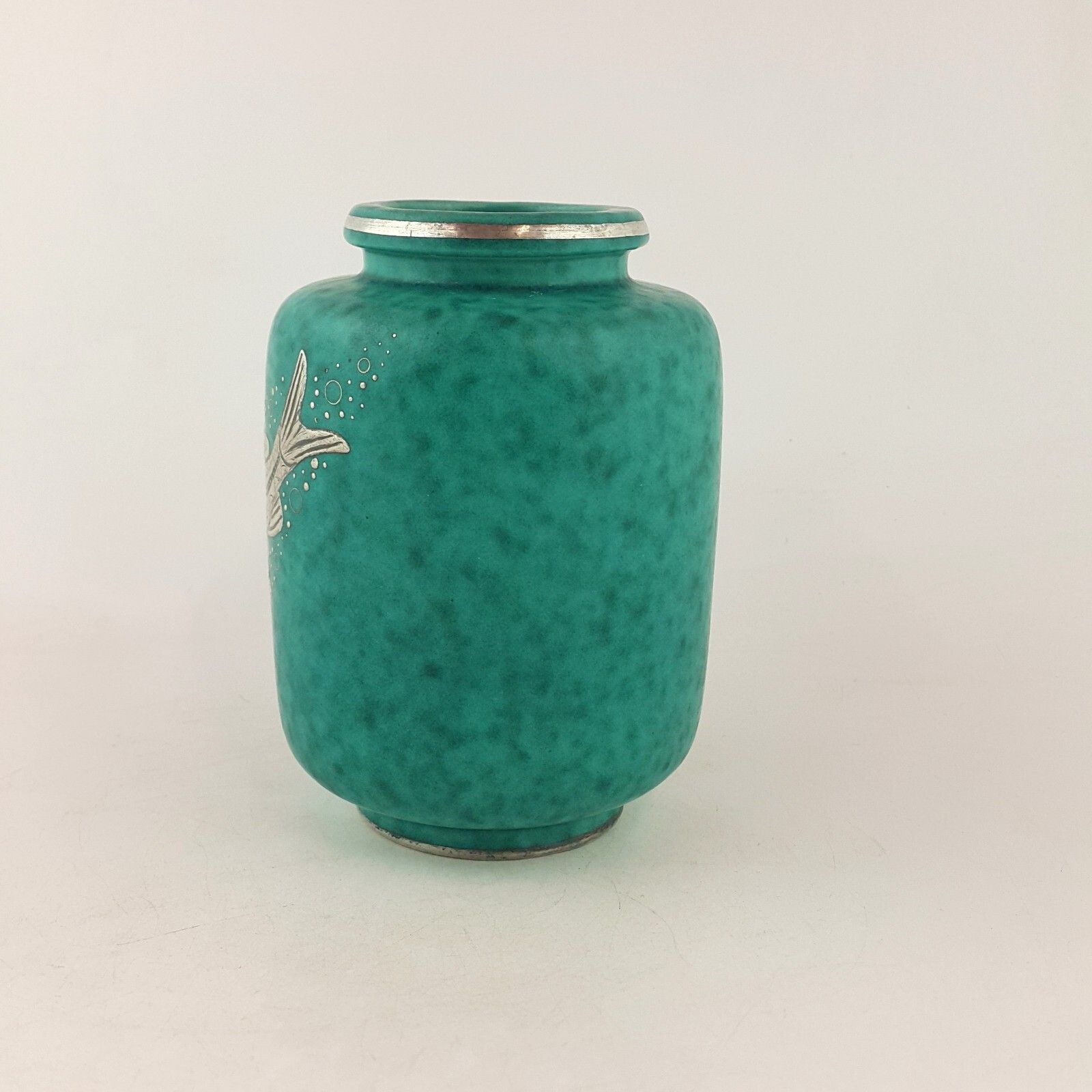 Gustavberg Argenta Medium Fish Vase By Wilhelm Kage 7029 Oa photo Home Decor