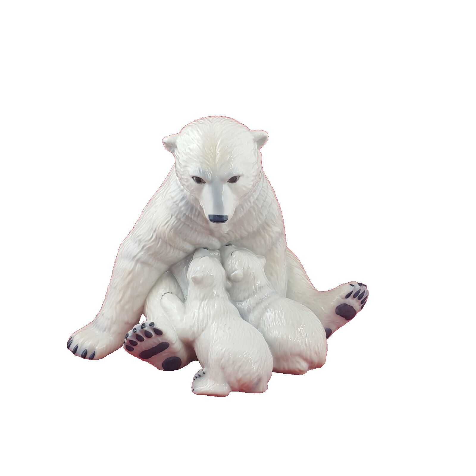 photo for sale Royal Copenhagen Allan Therkel  Polar Bear With Cubs Motherly Love 087 7544rch