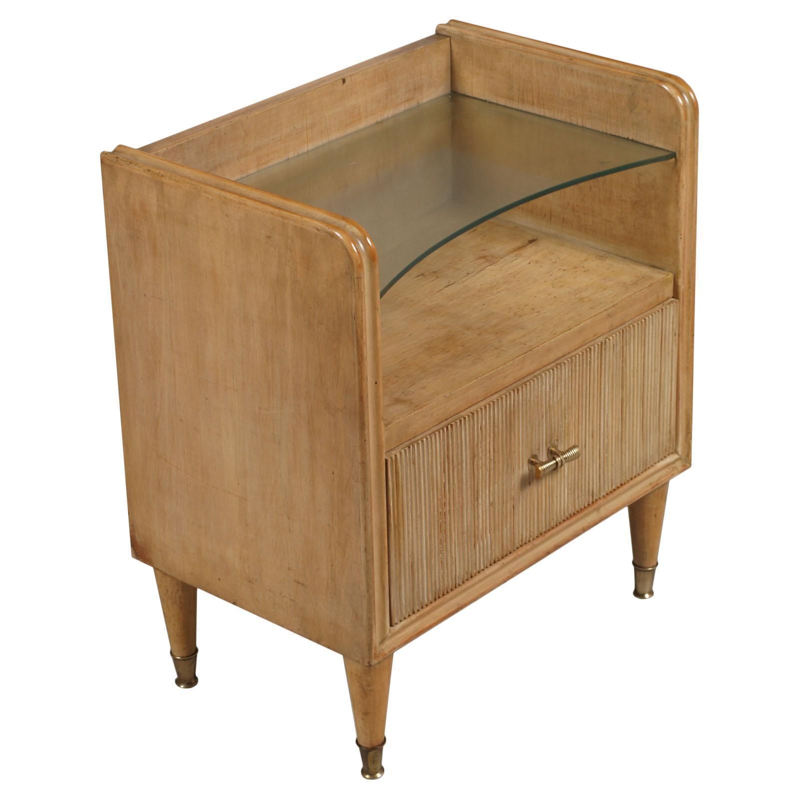 1930s Nightstand Art Deco, Gio Ponti Attributed, From La Permanente Mobili Cantù, Sell By Canale Mobili D'arte Padova