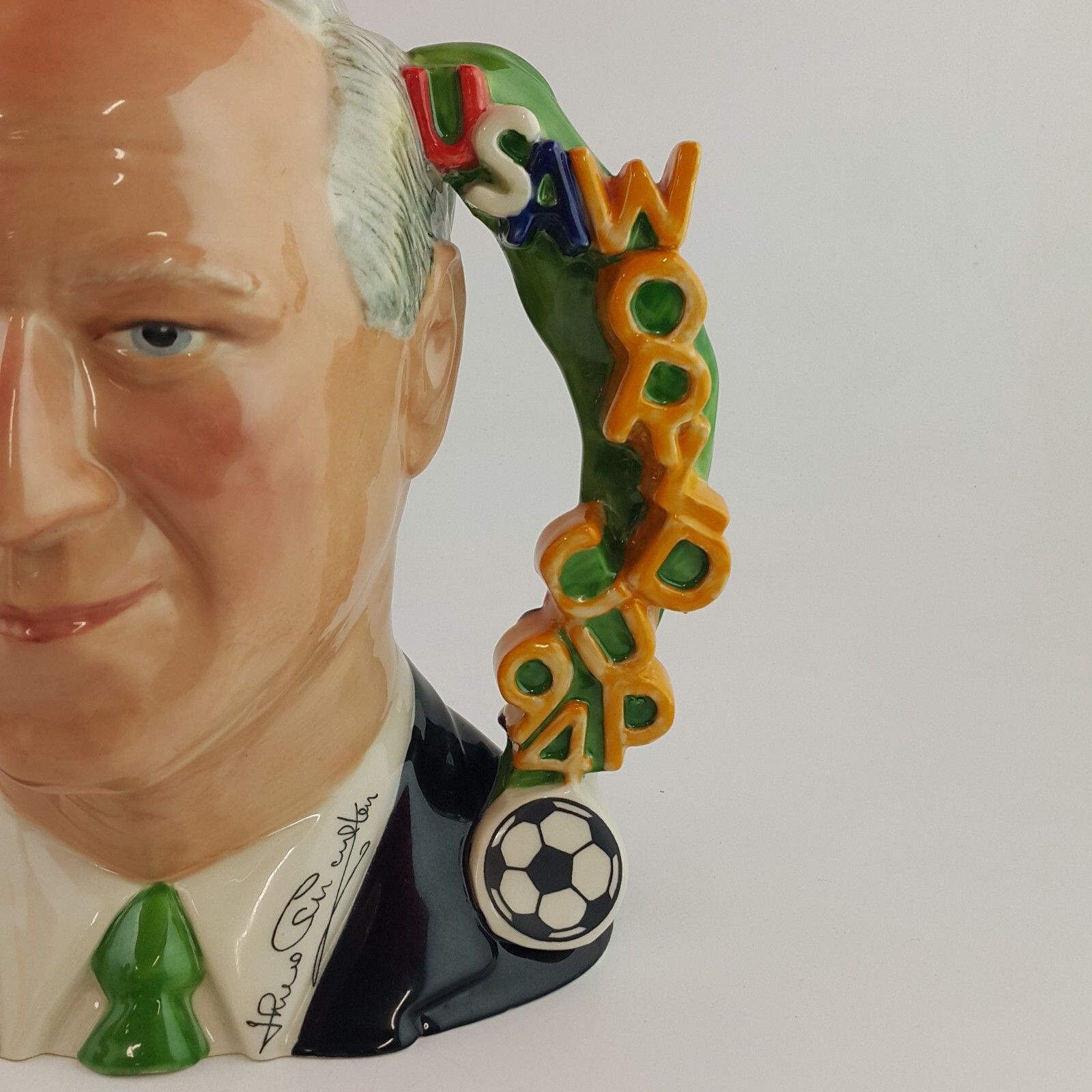 Noble Ceramics Character Jug Jack Charlton Limited Edition 6640 Oa photo vintage