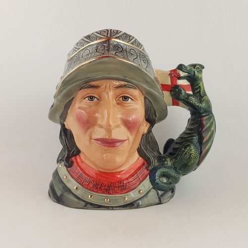 Royal Doulton Large Character Jug D7129 St George 7502 Rd