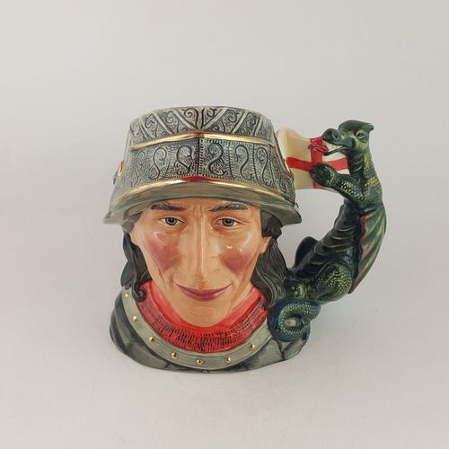 Royal Doulton Large Character Jug D7129 St George 7502 Rd photo vintage