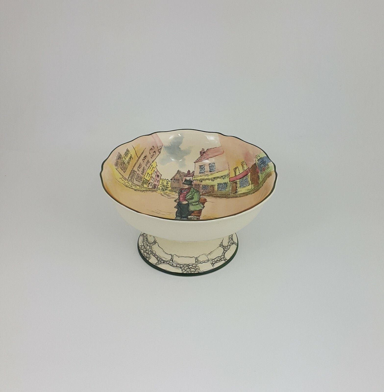 Royal Doulton Seriesware D6327 Bill Sykes Pedestal Bowl Rd  5800 photo furniture