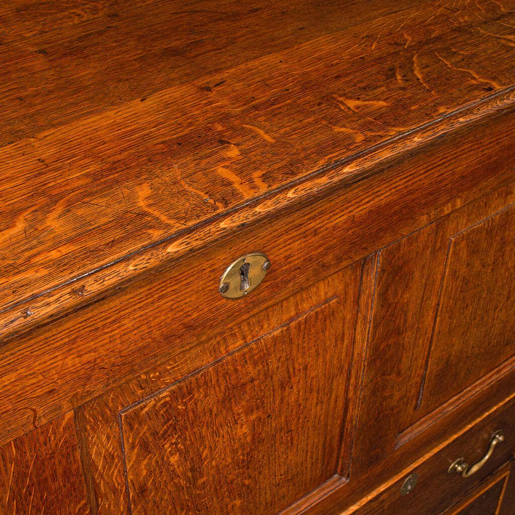 Furniture Large Antique Mule Chest, Georgian, Oak, Coffer Over Three Drawers, Circa 1780 photo