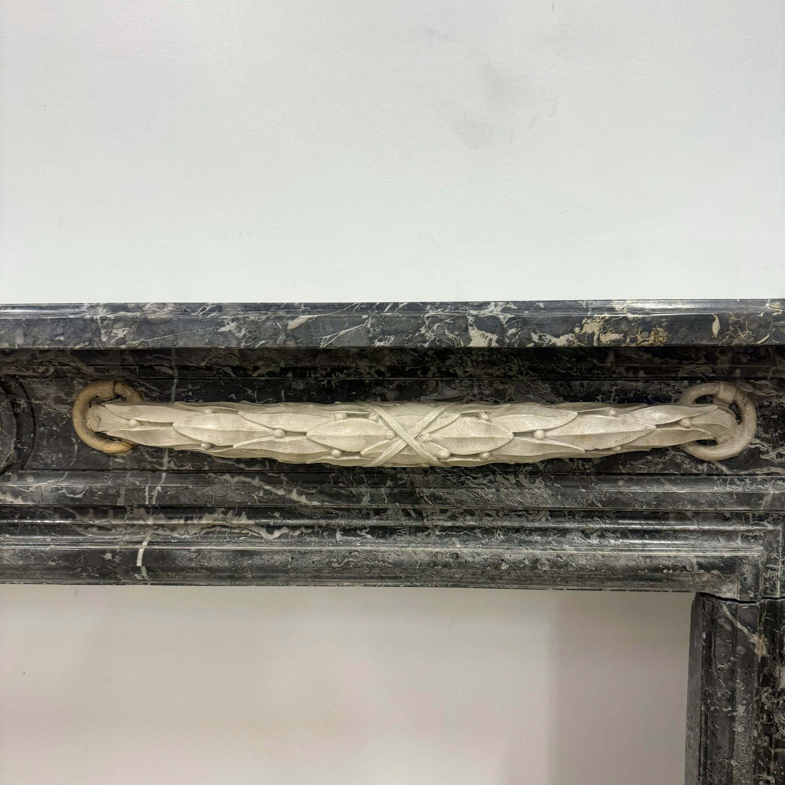 Antique Italian Empire Style Marble Fireplace Surround photo Home Fixtures