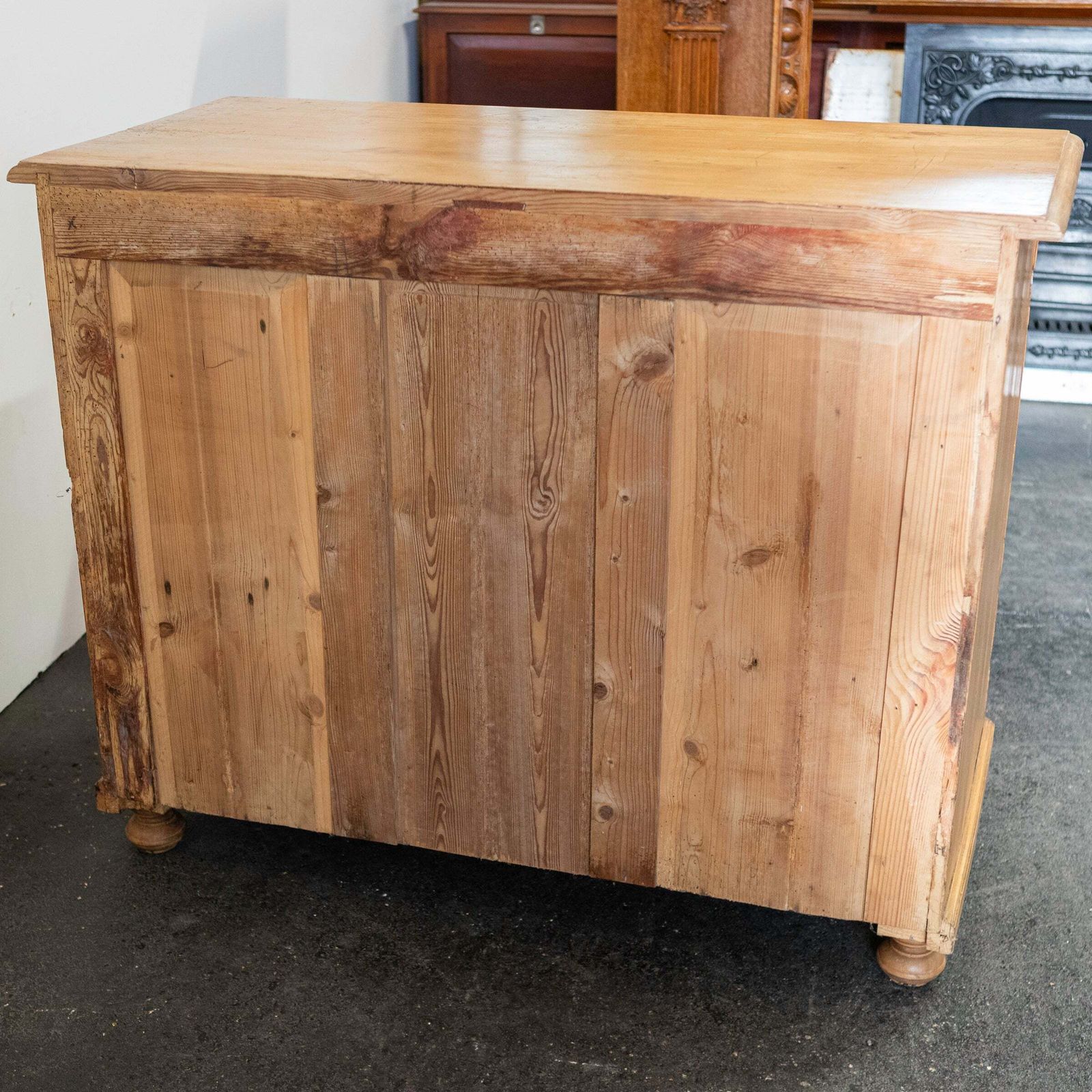 Antique Pine Continental Chest Of Drawers photo vintage