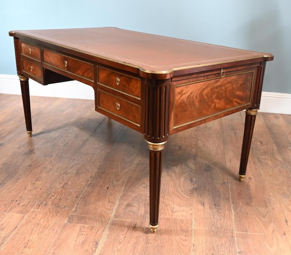 French Empire Bureau Plat Desk 1880 Directoire photo 2650.0
