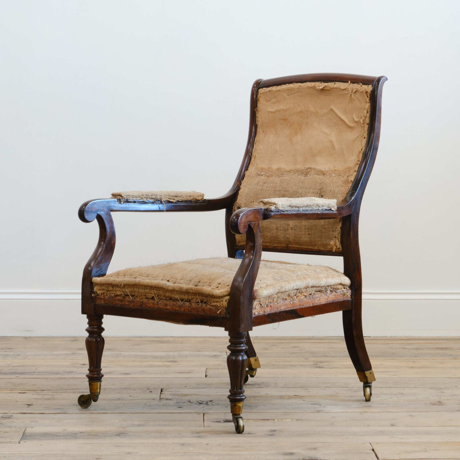 Mid 19th Century Rosewood Open Armchair C1840 photo for sale