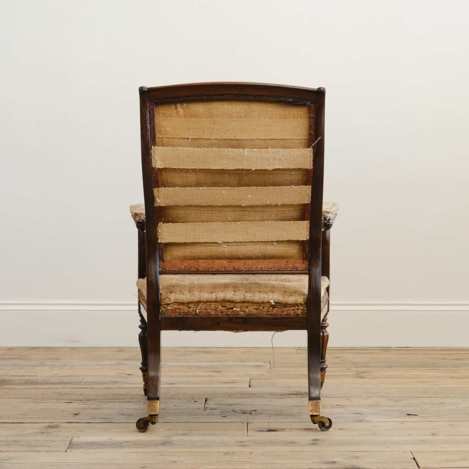 Mid 19th Century Rosewood Open Armchair C1840 photo vintage
