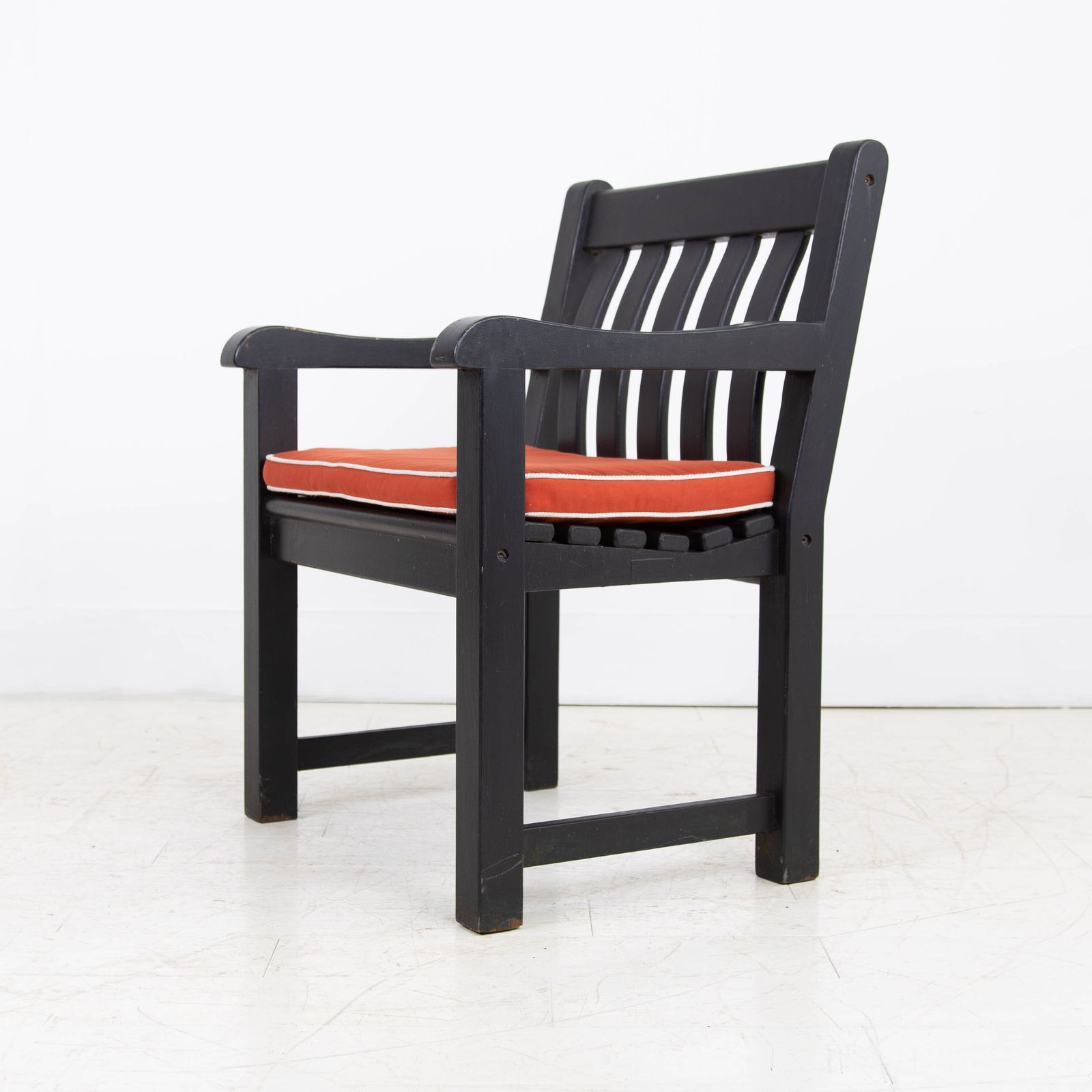 Set Of 6 Quality Painted Teak Garden Chairs photo Garden Furniture