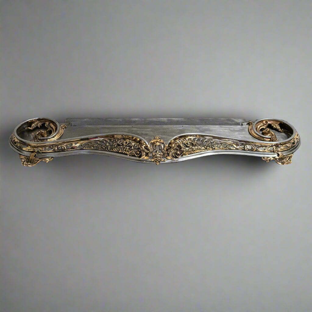 Antique Serpentine Rococo Fireplace Fender photo buy