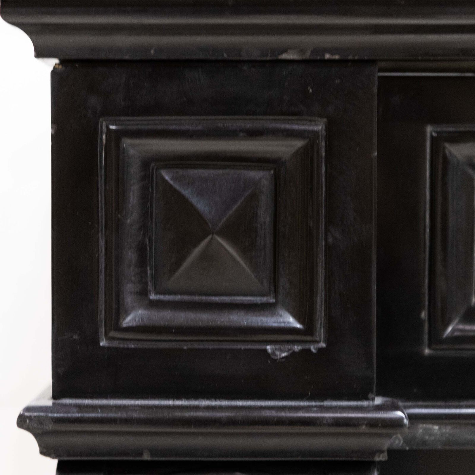 Antique Black Belgian Marble Napoleon III Style Fire Surround photo vinterior