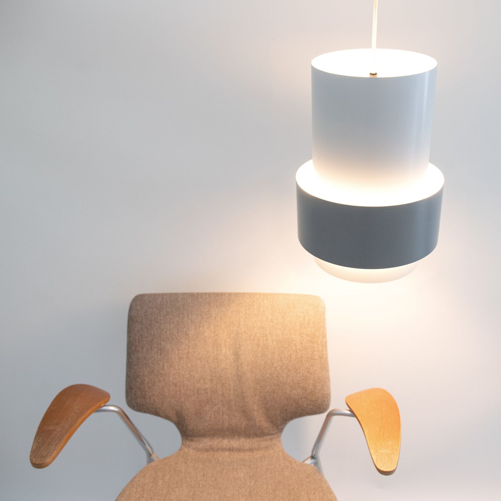 Central Pendant Light Designed By Jo Hammerborg For Fog & Mørup, Denmark, 1960s photo vinterior