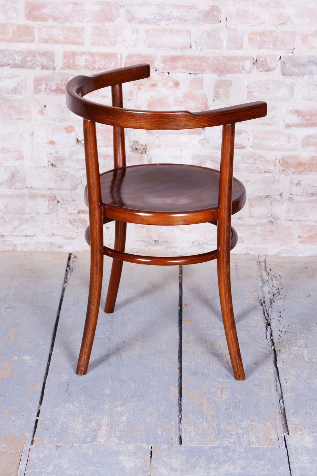 Restored Art Deco Chair, By Thonet, Beech, Revived Polish, Czech, 1920s photo 400.0