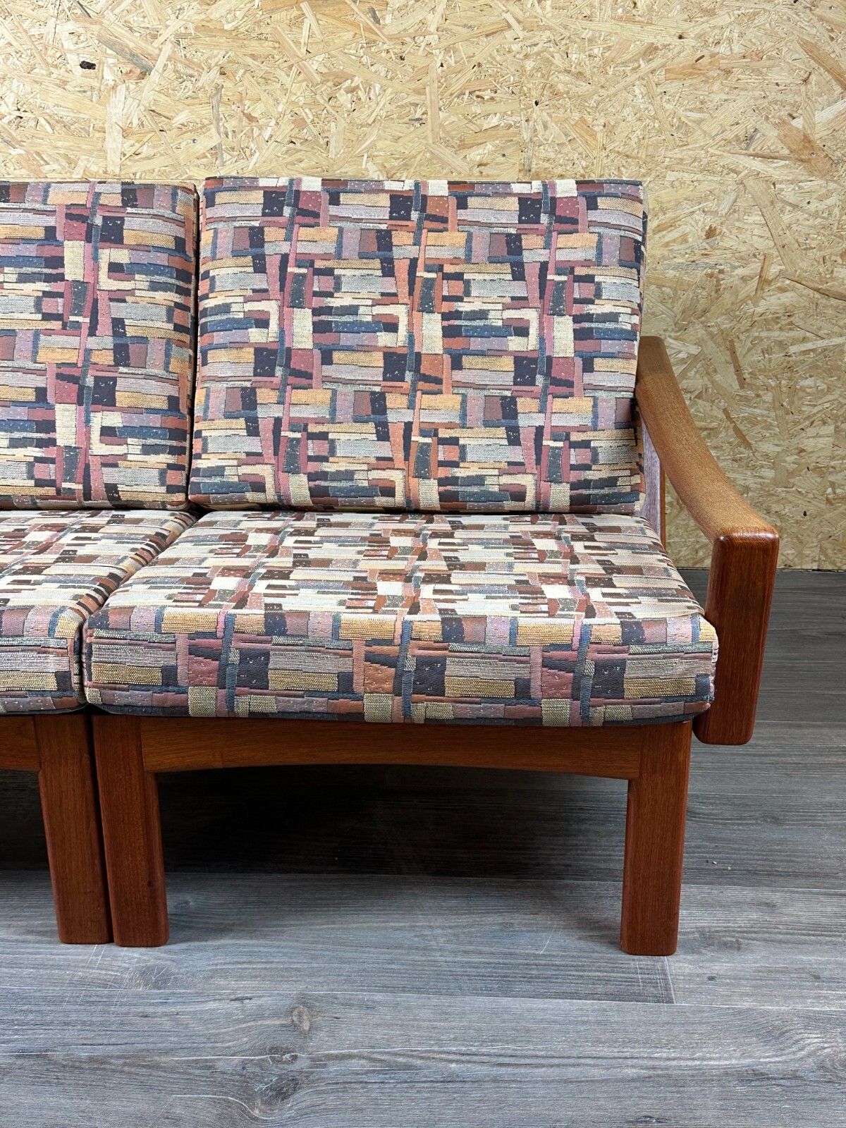 60s 70s Teak Couch Sofa 2 Seater By Glostrup Møbelfabrik Denmark Design photo vintage