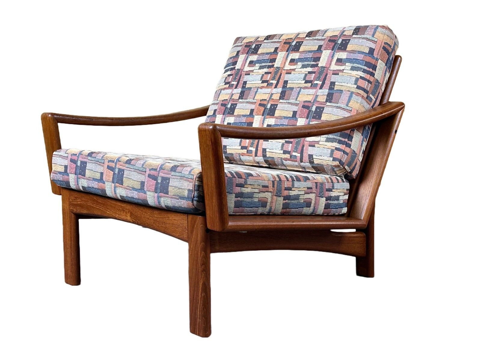 60s 70s Teak Armchair Easy Chair By Glostrup Møbelfabrik Denmark Design