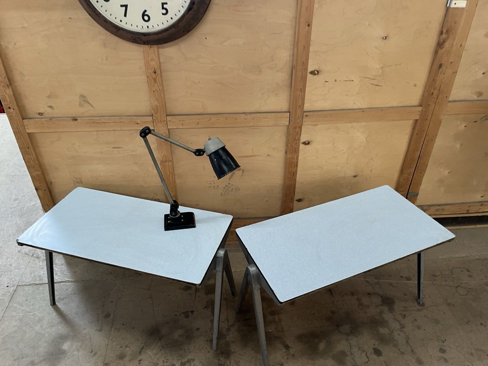 Esa Esavian 1950s Formica Topped School Table Two Available photo Furniture