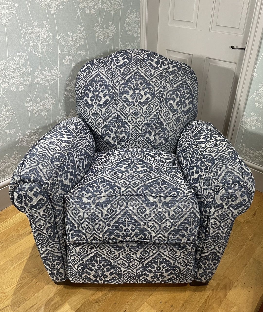 Pair Of Stunning, Long Base , Country Farmhouse Armchairs