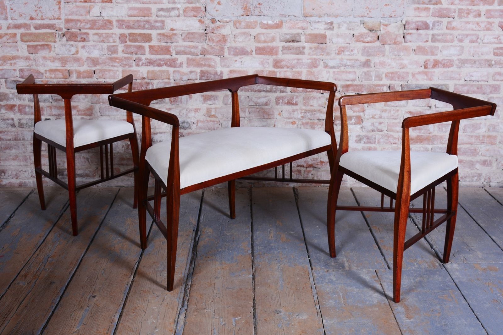 Restored Art Deco Seating Set, By J. Kotěra, Josef Motka   Litovel, Czech, 1900s photo buy