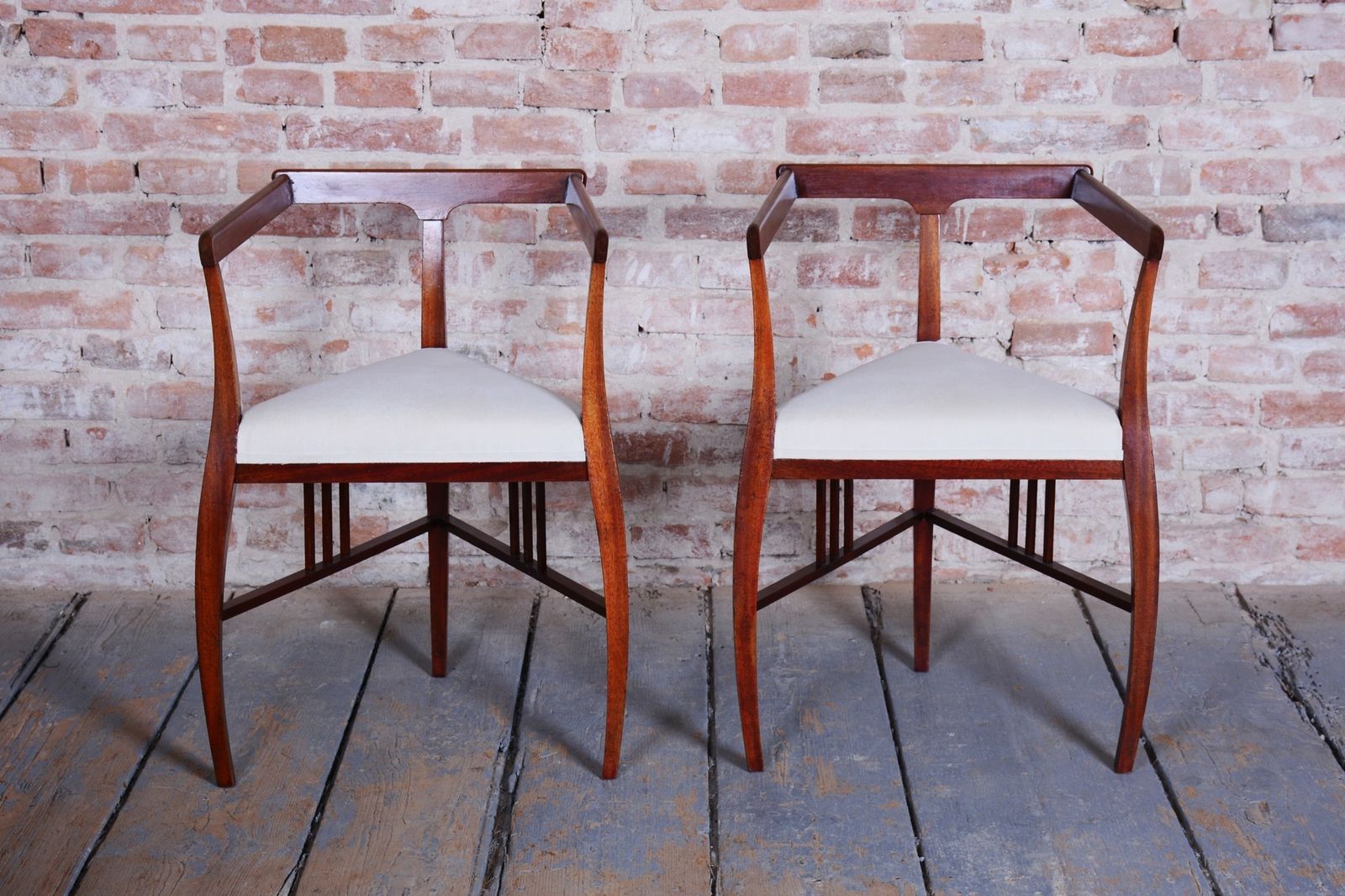 Furniture Restored Art Deco Seating Set, By J. Kotěra, Josef Motka   Litovel, Czech, 1900s photo