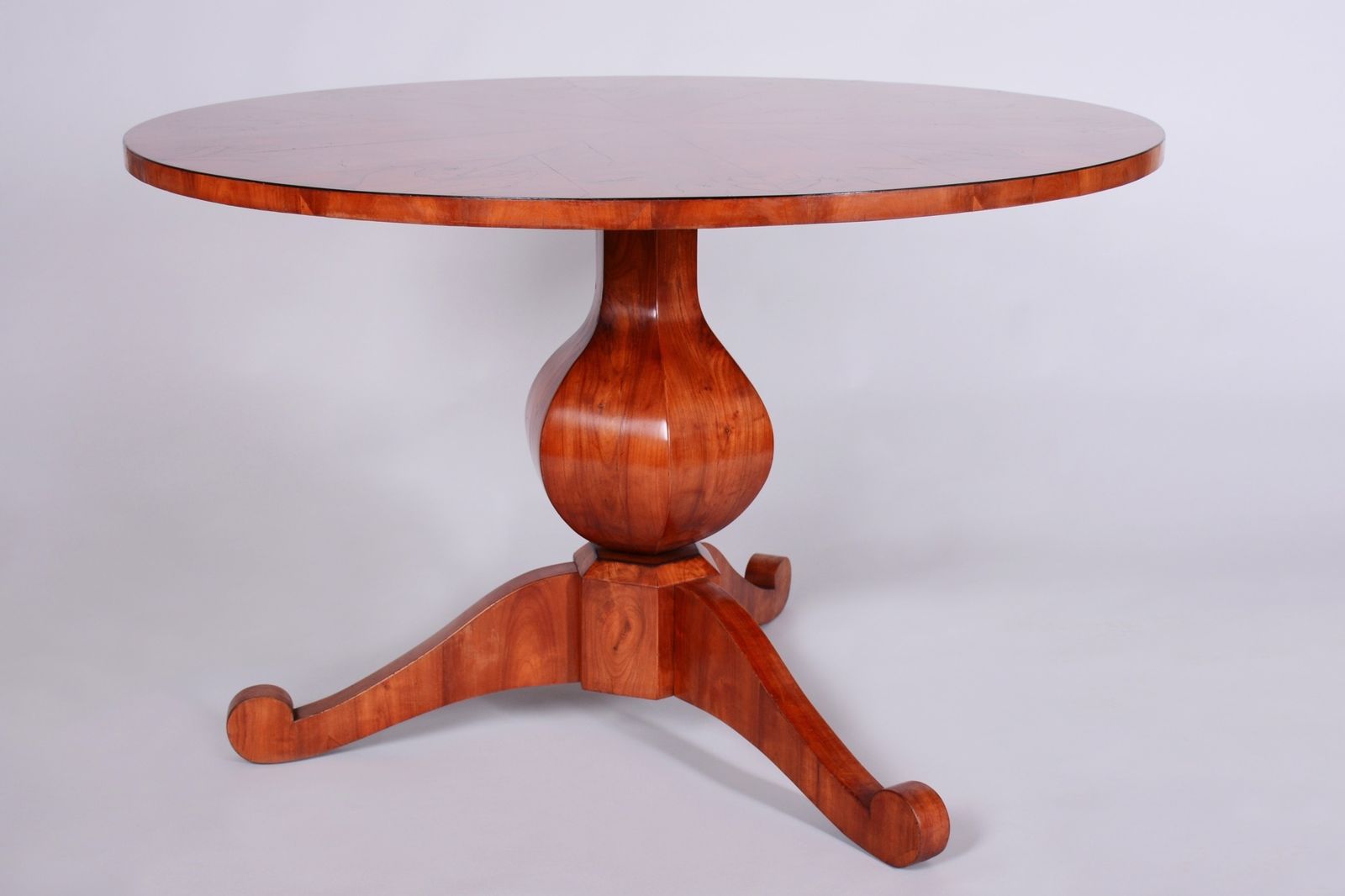 Restored Biedermeier Dining Table, Cherry Wood, Revived Polish, Austrian, 1820s photo Furniture
