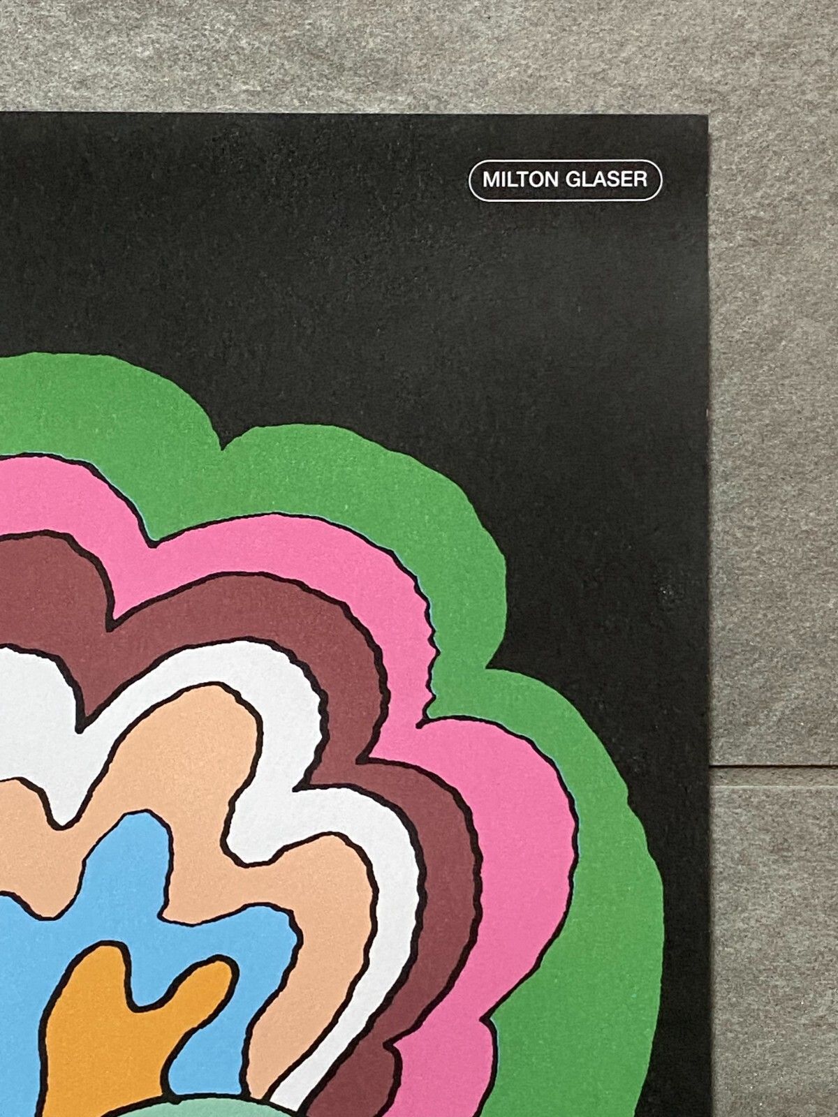 Milton Glaser, C.A. 1970s Bob Dylan Psychedelic Original Vintage Poster Cm 84 X 56 photo for sale