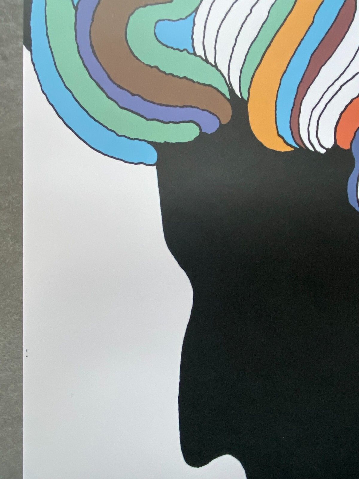 Milton Glaser, C.A. 1970s Bob Dylan Psychedelic Original Vintage Poster Cm 84 X 56 photo vintage